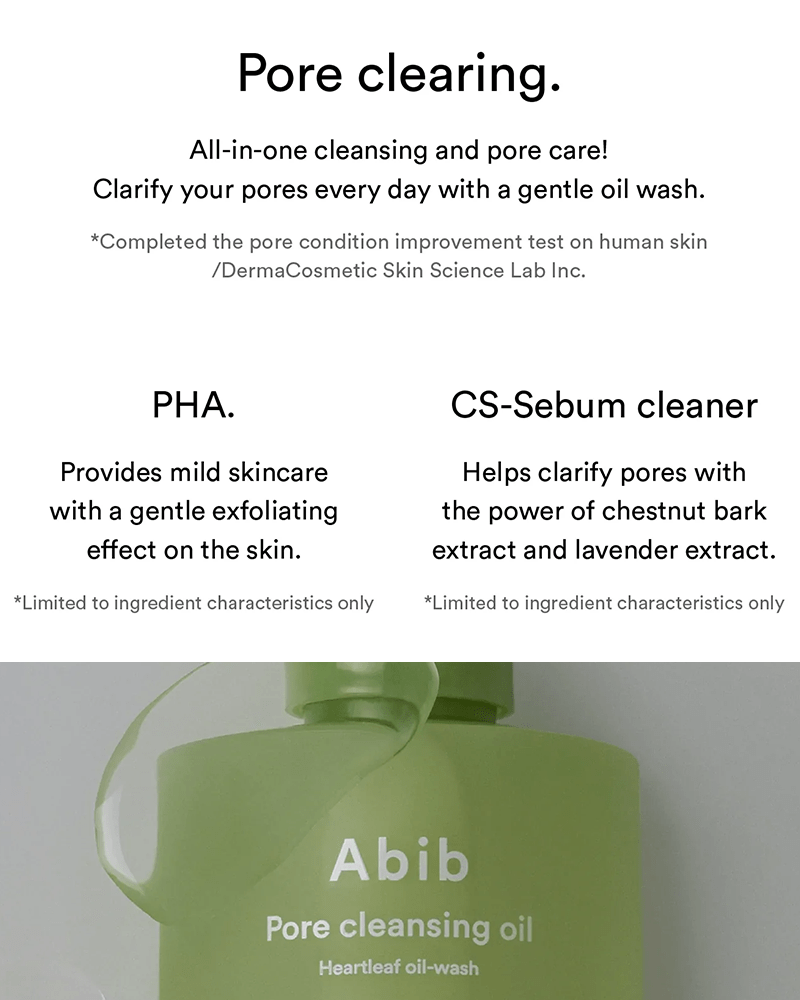 Warehouse Sale - Abib Pore Cleansing Oil Heartleaf Oil Wash