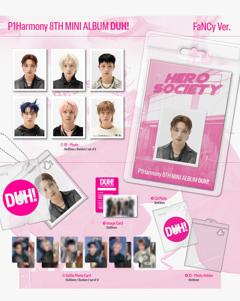 P1Harmony - 8th mini album [DUH!] (FaNCy ver.) (PLVE) (6 Versions)