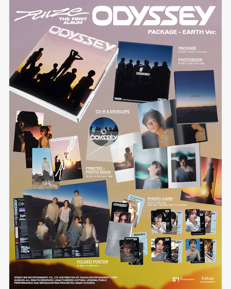 RIIZE - 1st Full Album [ODYSSEY] (PACKAGE Ver.) (2 Versions)