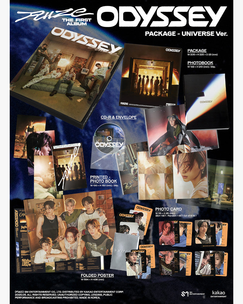 RIIZE - 1st Full Album [ODYSSEY] (PACKAGE Ver.) (2 Versions)