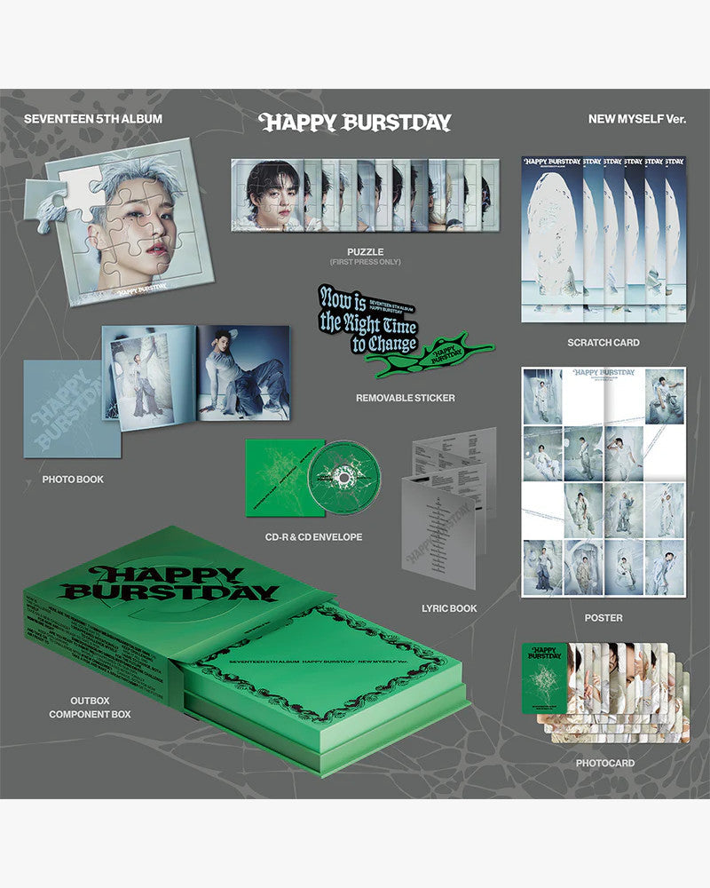 SEVENTEEN - 5th Album 'HAPPY BURSTDAY' (3 Versions)